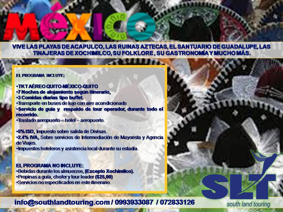Mexico promo sombreros South Land Touring Ecuador