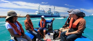 Zodiac ride Santa Cruz Galapagos South Land Touring Ecuador
